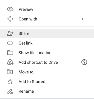 How to share videos on Google Drive